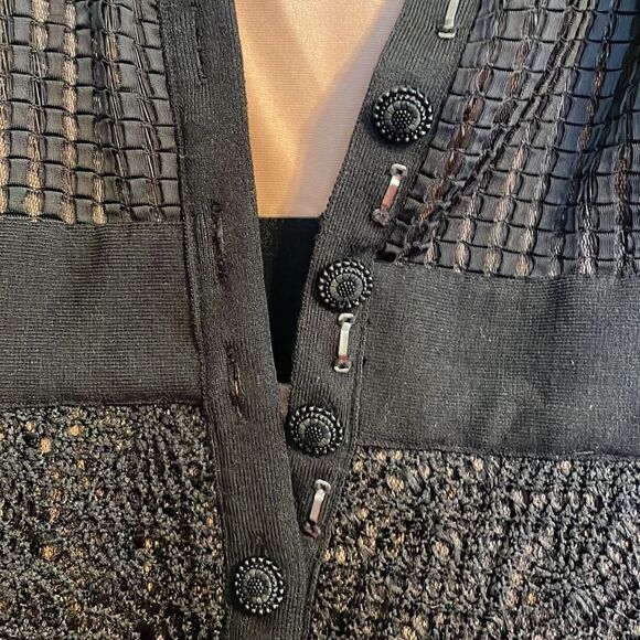 Byron Lars Beguile Mona Lace Sheath Dress Black 0 - Picture 8 of 11